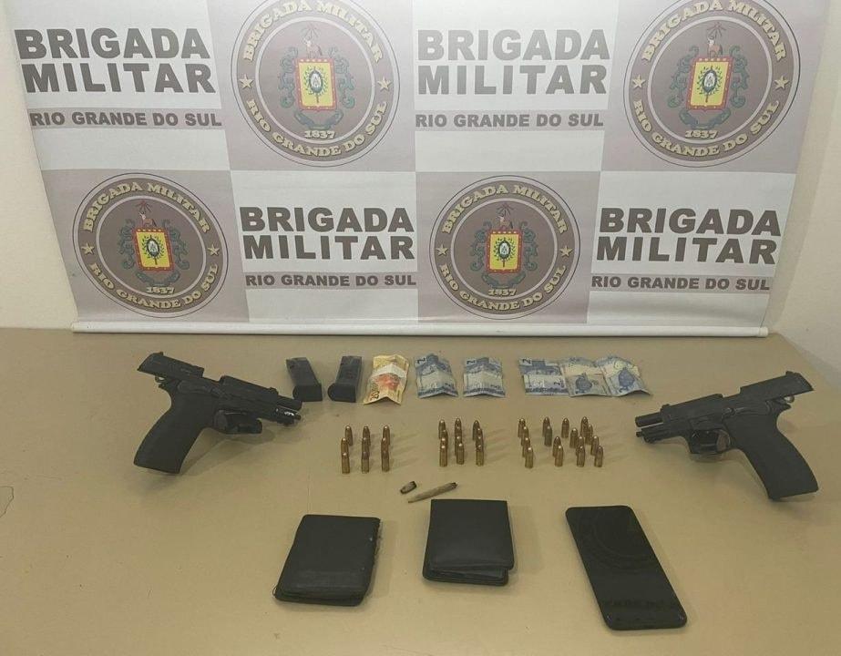 Brigada Militar prende criminosos com banana de dinamite em Vespasiano Corrêa