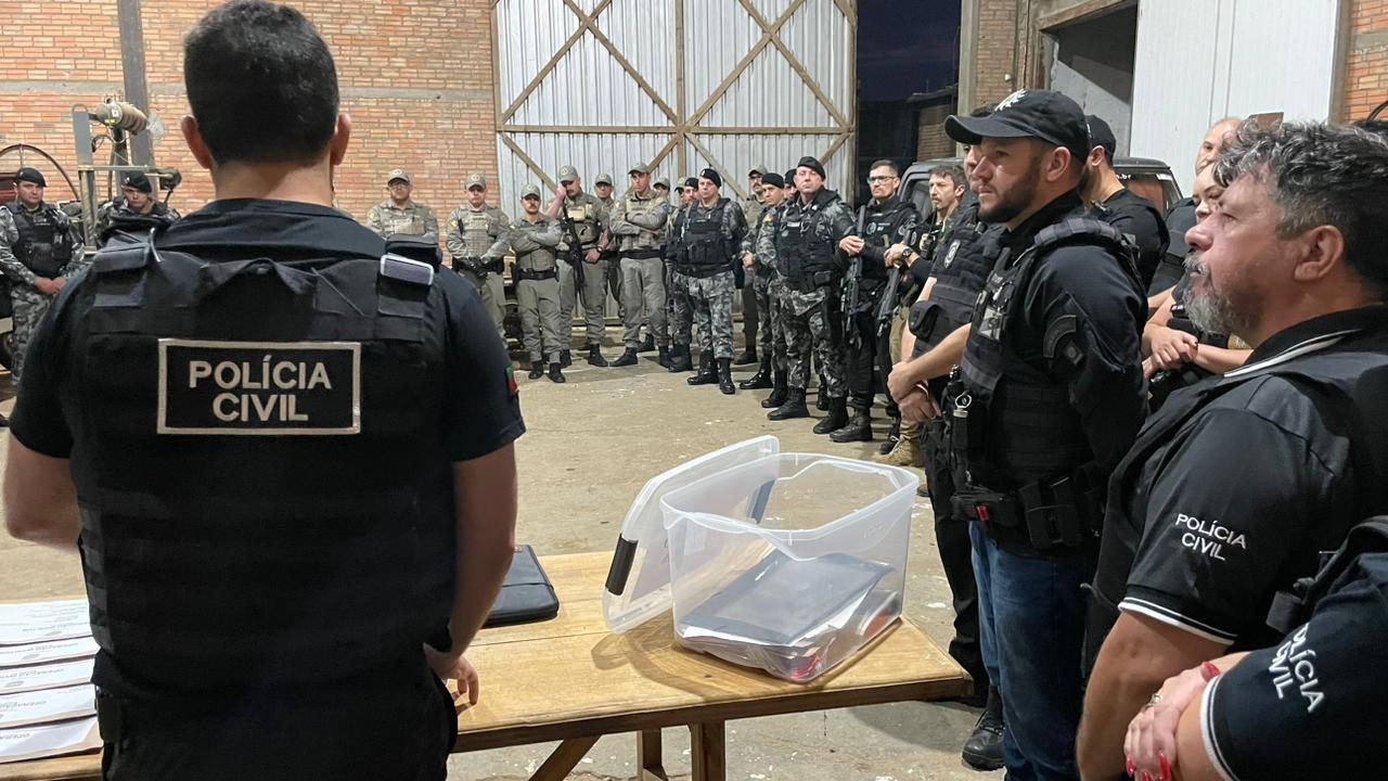 Polícia Civil realiza grande Operação no início desta manhã, em Bom Jesus, Vacaria e Pinhal da Serra