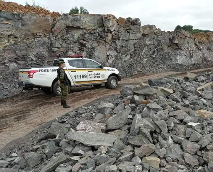 3º Batalhão Ambiental da Brigada Militar realiza a Operação Blaster - fiscalização em locais que fazem uso de explosivos