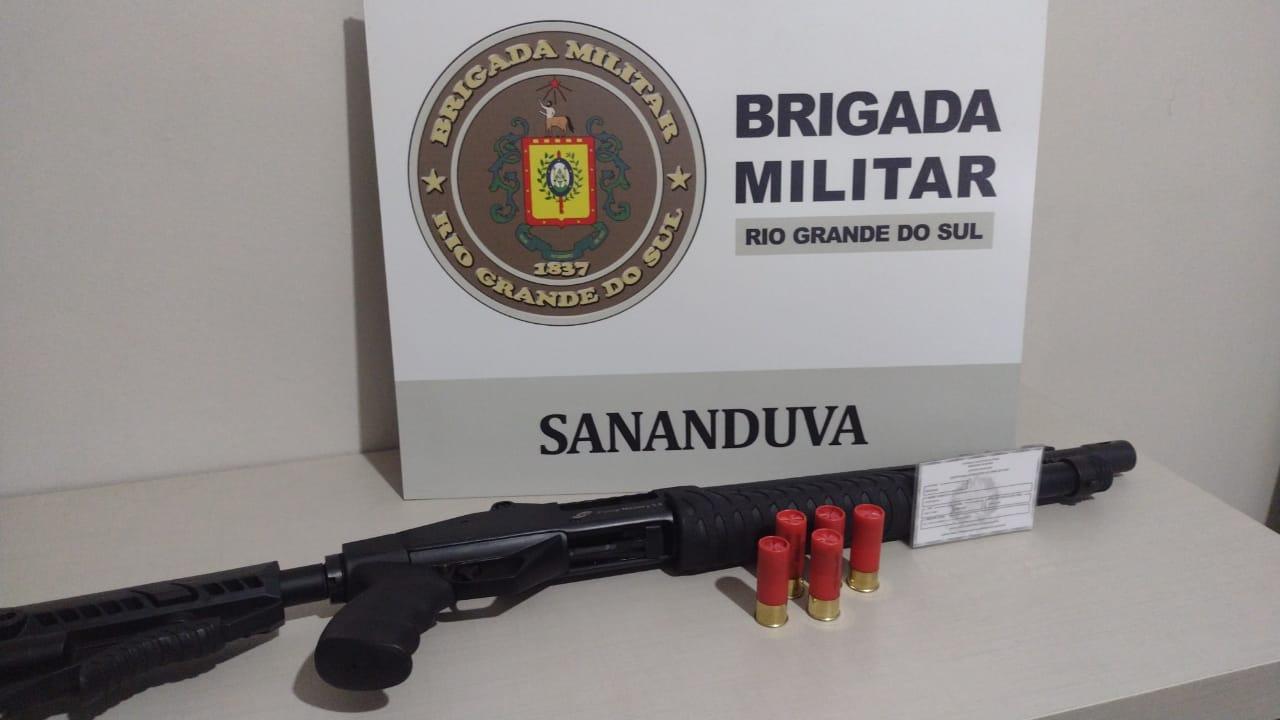 Brigada Militar apreende arma de fogo em Ibiaçá