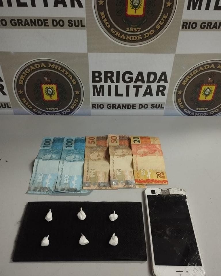 BRIGADA MILITAR APREENDE MENOR COM SEIS PORÇÕES DE COCAÍNA EM VERANÓPOLIS