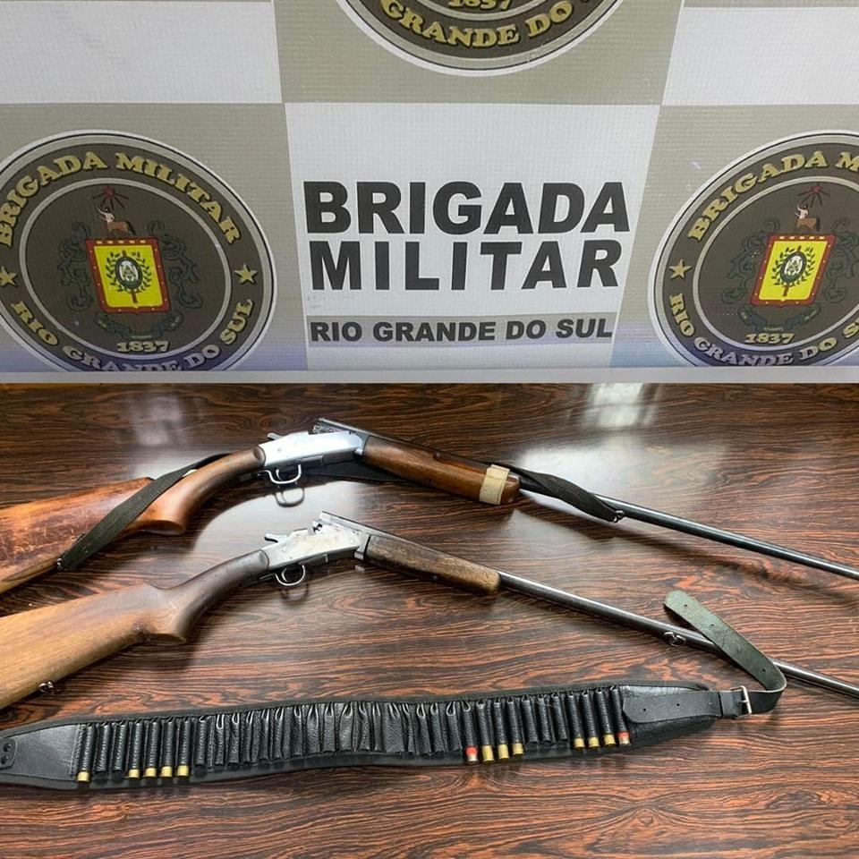 BRIGADA MILITAR PRENDE HOMEM POR POSSE IRREGULAR DE ARMA DE FOGO EM COTIPORÃ