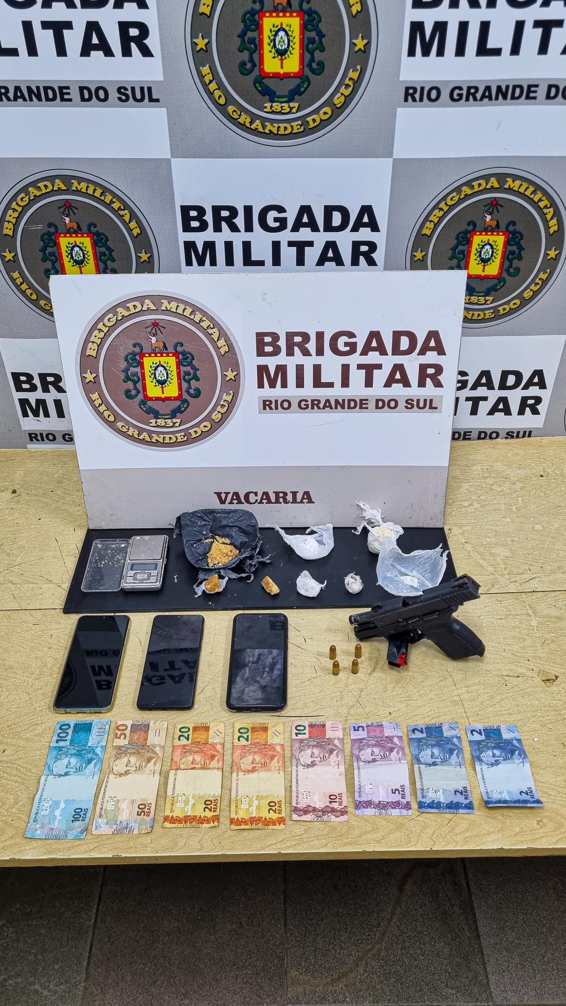 BRIGADA MILITAR PRENDE HOMEM POR TRÁFICO DE DROGAS EM VACARIA